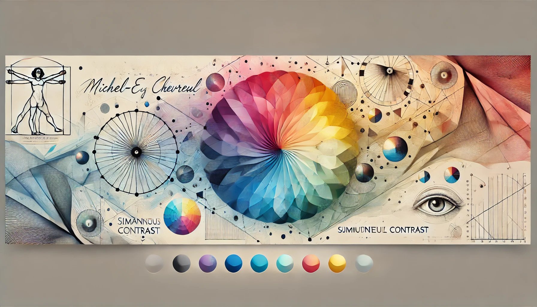 Retrato de Michel-Eugène Chevreul elaborado con AI