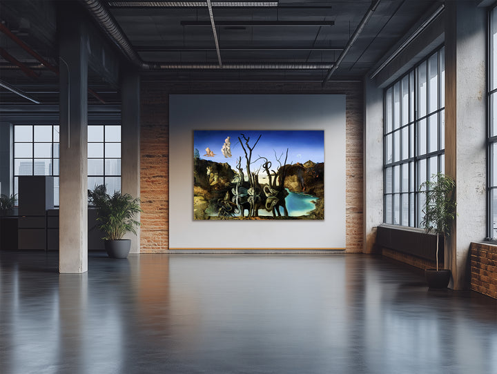 Cisnes que se reflejan como elefantes, Salvador Dalí