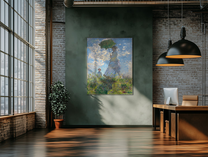 Mujer con sombrilla, Monet