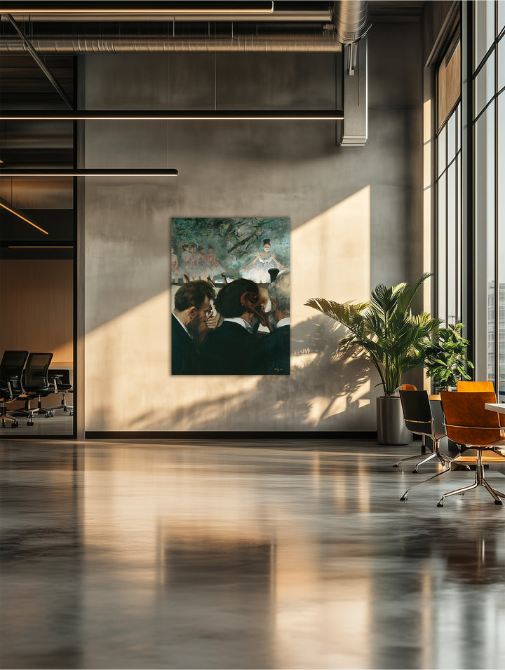 Músicos de la orquesta, Edgar Degas