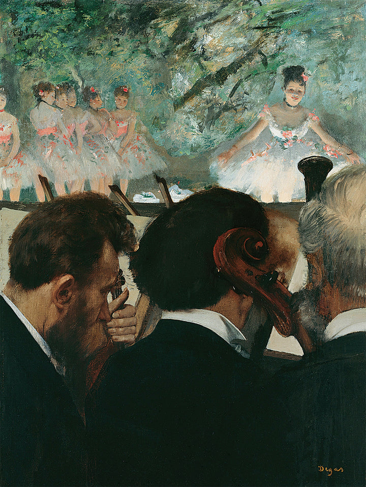 Músicos de la orquesta, Edgar Degas