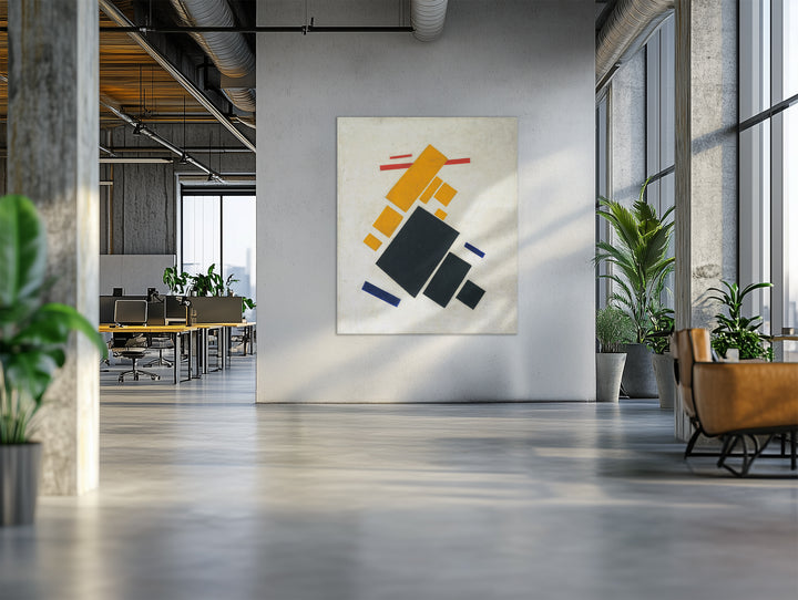 Composición suprematista: Avión volando 1915, Malévich