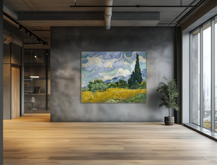 Campo de trigo con cipreses, Van Gogh