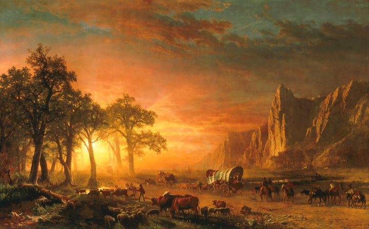 Emigrantes cruzando las llanuras, Albert Bierstadt