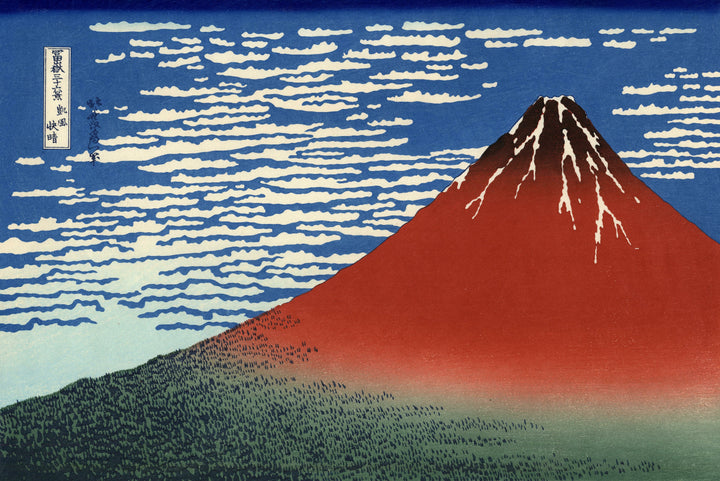 Fuji rojo, Katsushika Hokusai