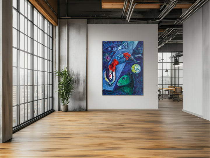 El circo azul, Chagall