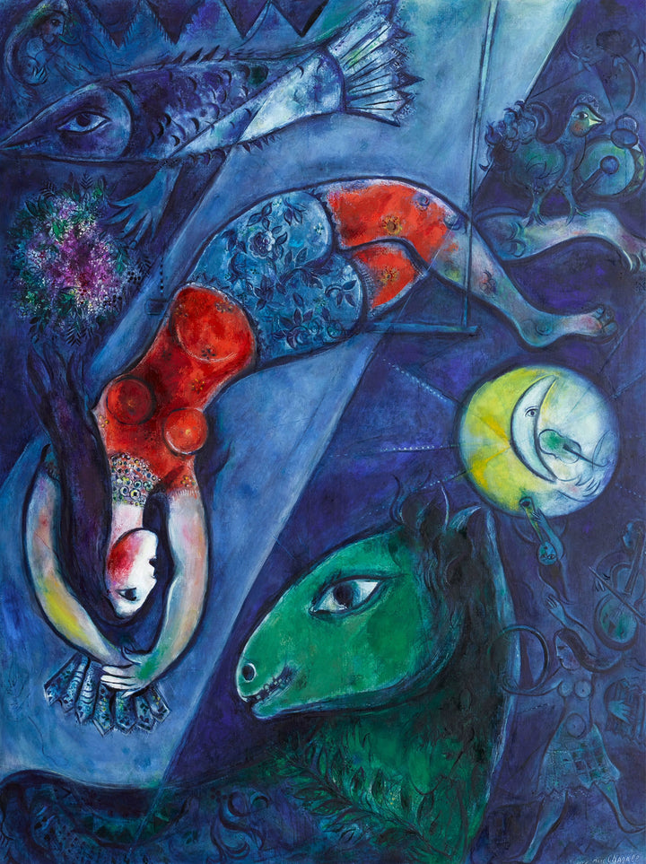 El circo azul, Chagall