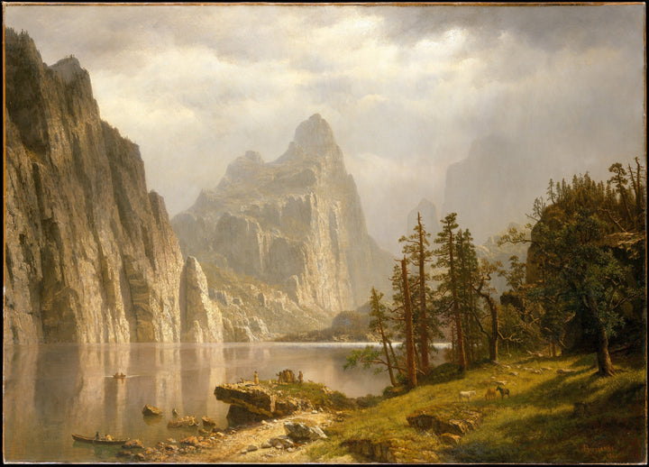 Río Merced, valle de Yosemite, Albert Bierstadt