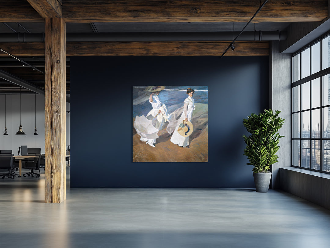 Paseo a orillas del mar, Joaquín Sorolla