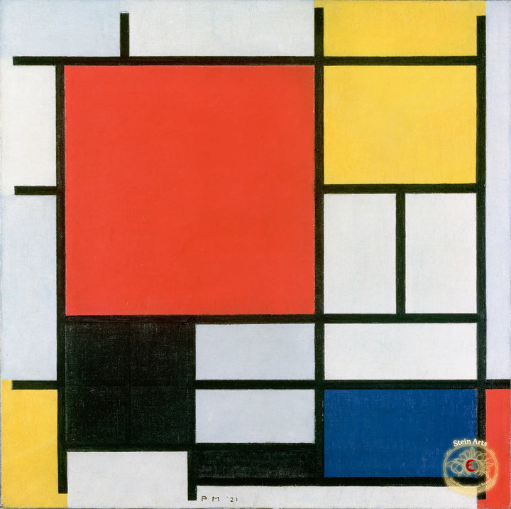 Composición en rojo, amarillo, azul y negro, Mondrian