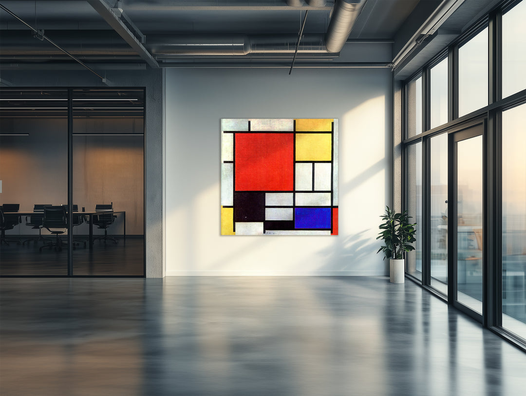 Composición en rojo, amarillo, azul y negro, Mondrian