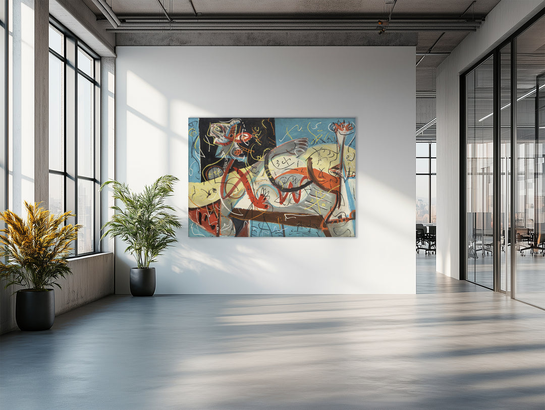 Figura estenográfica, Jackson Pollock