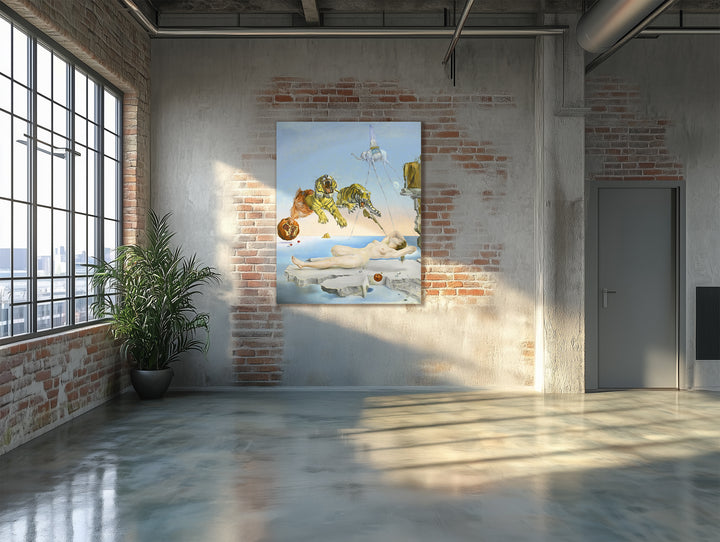 Sueño causado por el vuelo de una abeja alrededor de una granada un segundo antes de despertar, Salvador Dalí