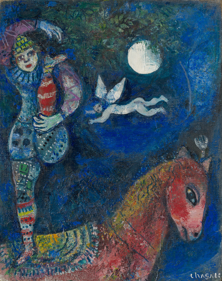 El jinete del circo, Chagall