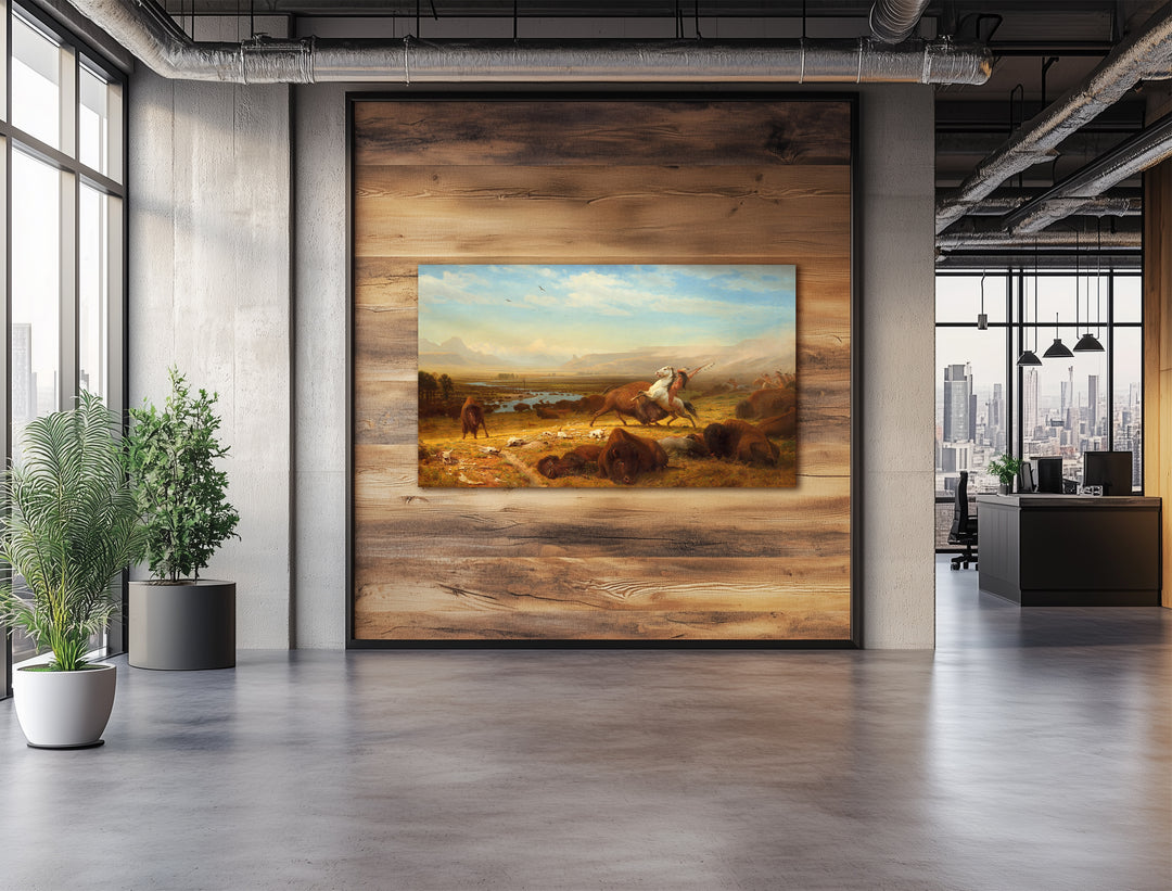 Los últimos búfalos, Albert Bierstadt