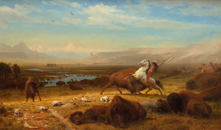 Los últimos búfalos, Albert Bierstadt