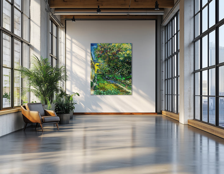 El jardín del asilo en Saint-Rémy, Van Gogh