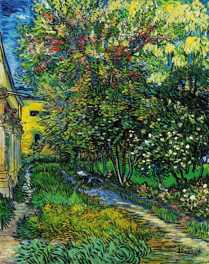 El jardín del asilo en Saint-Rémy, Van Gogh