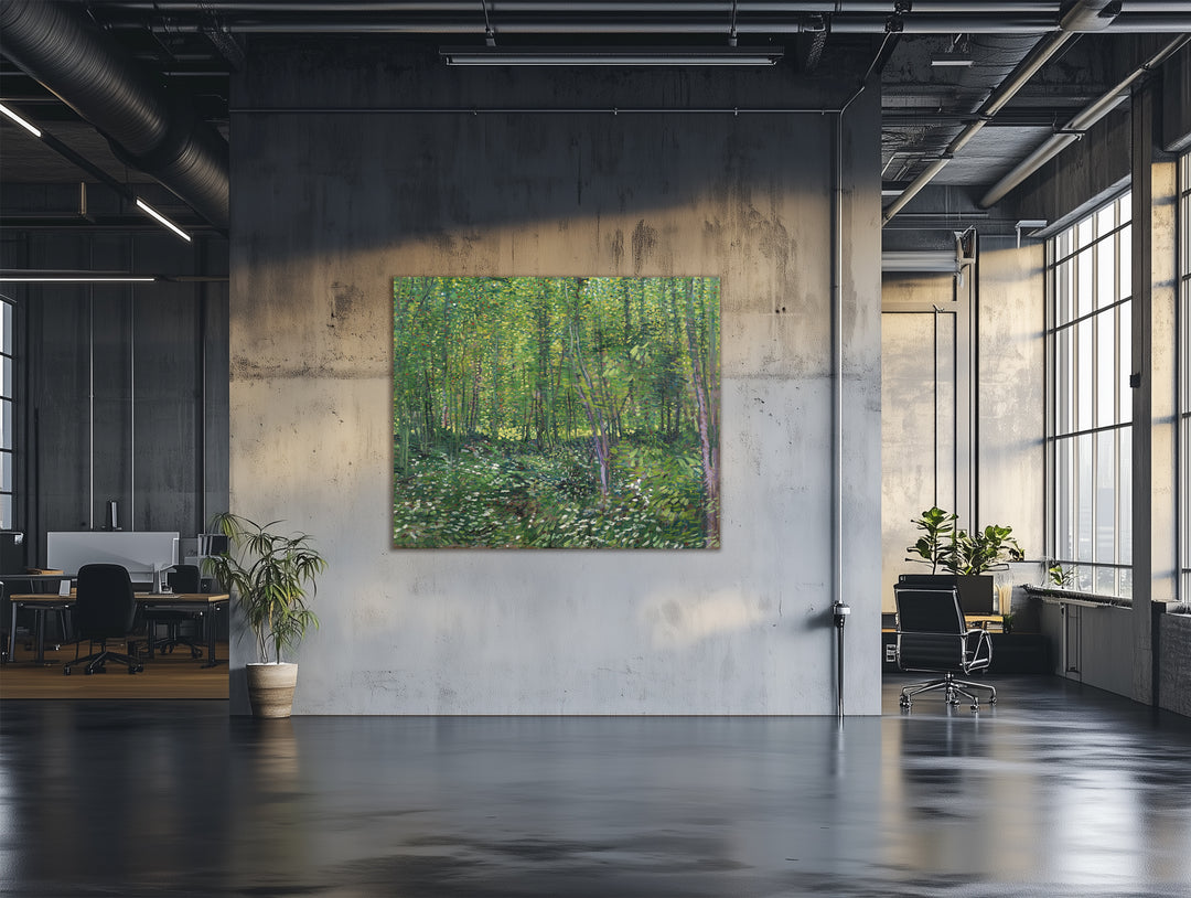 Árboles y maleza, Van Gogh