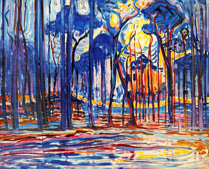 Bosque cerca de Oele, Mondrian